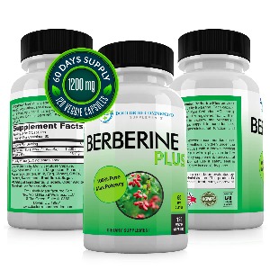 베르베린 플러스 1200mg 식물성 로얄젤리 120 캡슐, 건강한 면역 체계 지원, 심혈관 심장 및 위장 건강 개선