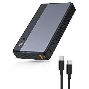 AOHi 30000mAh USB C 대용량 휴대용 충전기 PD3.0 고속충전 노트북, 핸트폰 충전 Black