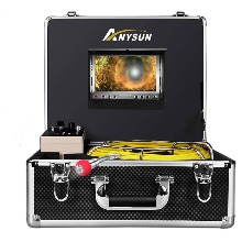Anysun 50m 케이블 산업용 검사 내시경 카메라 7인치 LCD 모니터 DVR 레코드