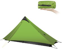 KIKILIVE 1kg 초경량 1인용 텐트 3계절 비박 캠핑 배낭 여행 텐트 Green