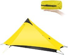 KIKILIVE 1kg 초경량 1인용 텐트 3계절 비박 캠핑 배낭 여행 텐트 Yellow