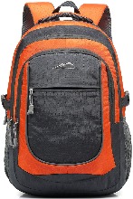 비즈니스 학생 여행 백팩 배낭 여행 컴팩트한 가방 노트북 최대 15.6인치 수납 Orange