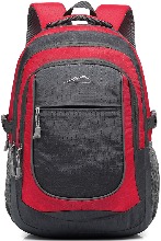 비즈니스 학생 여행 백팩 배낭 여행 컴팩트한 가방 노트북 최대 15.6인치 수납 Red