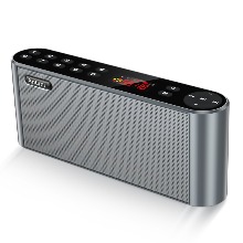 Antimi 블루투스 FM 라디오 MP3 플레이어 휴대용 무선 스피커 ﻿충전식 배터리 전원(2200mAh)