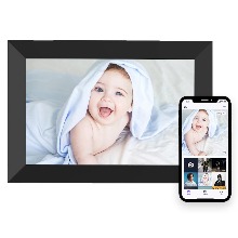 Mezed 디지털 포토 프레임 WiFi 10.1인치 스마트 디지털 액자, 1280x800 IPS 터치 스크린, 자동 회전 및 슬라이드쇼