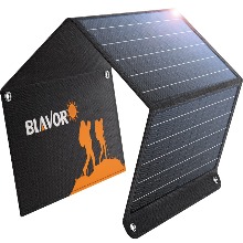 BLAVOR 태양광 패널 30W 프리미엄 충전기 태양열 발전기 QC3.0 24W 및 DC18V1.6A 출력 태양광 배터리 충전기 캠핑용품