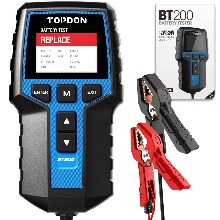 TOPDON BT200 자동차 배터리 테스터 12V 24V 부하 테스터 100-2000 CCA 자동차 교류 발전기 테스터 디지털 자동 배터리 분석기