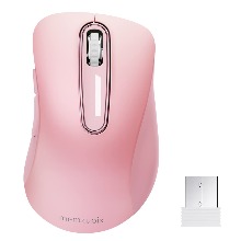 memzuoix USB 수신기가 있는 1200 DPI 모바일 광 2.4G 무선 마우스 5버튼 휴대용 컴퓨터 노트북 마우스 Pink