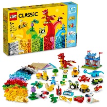 LEGO 레고 클래식 빌드 투게더 기능 조립 키트 블럭 박스 11020 학습 창의적 조립 장난감 세트(1,601피스)