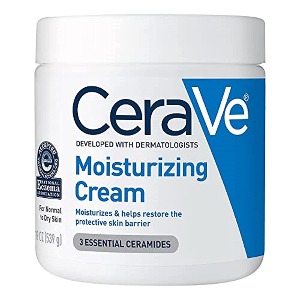 CeraVe 모이스처라이징 보습 크림 히알루론산과 세라마이드 함유 건성 피부 위한 바디 및 얼굴 크림